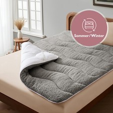 Matratzenschutz Matratzenauflage Matratzen Topper Komfort Lammflor Schurwolle