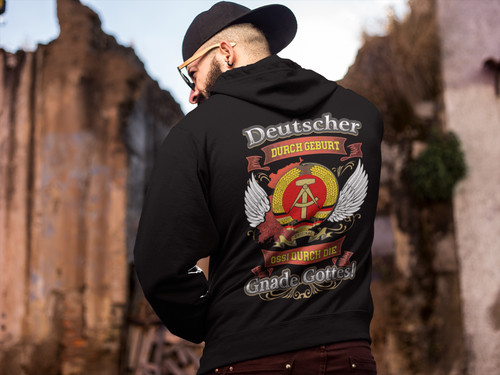 Ddr hoodie deutscher durch - deutscher,