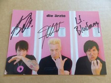 DIE ÄRZTE signed Autogramm signiert auf 10x15 cm Autogrammkarte