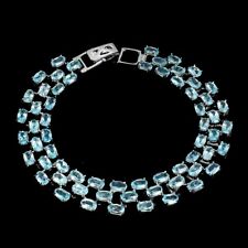 Silber Armband Apatit blau
