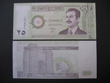 IRAQ  25 Dinars 2001  (P86)