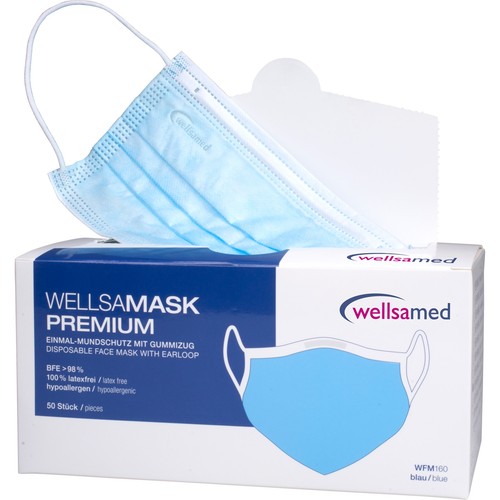 Wellsamask mundschutz blau typ - mundschutz,
