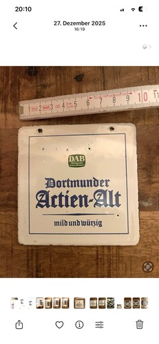 Dortmunder actien alt emaille - dortmunder,