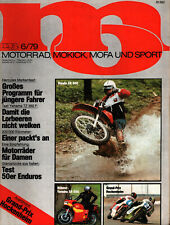 Zeitschrift MO Motorrad #6 von 1979 Honda XR 500 Böhme Yamaha SR 500 50er Enduro