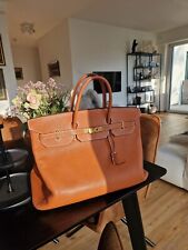 Original Hermès Hermes BIRKIN BAG Chèvre de Coromandel 40 Fauve, CPO Zertifikat