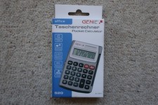 Genie 520 Taschenrechner 10-stellig Dual Power ( Solar- und Batteriebetrieb )