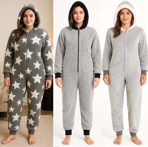 Teddy fleece 1onesie jumpsuit - 1onesie,