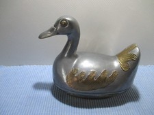 Ente massiv Zinn Dose Vogel