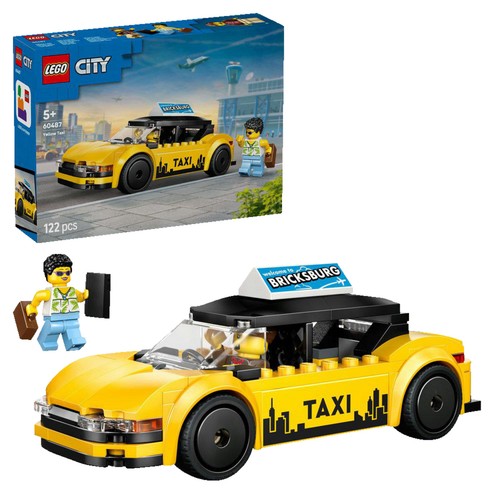 Lego city 60487 gelbes taxi - city,
