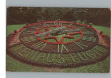 Blumen Uhr Westmount Park Postkarte Verschickt 1958 Montreal Kanada