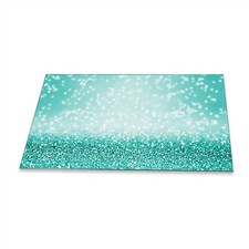 Herdabdeckplatten Ceranfeld Spritzschutz Glas Universal 90x52 Abstrakt Blau Deko