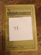 DDR Kfz Brief Phänomen Granit 30 K VF/Pr. Garant Baujahr 1954