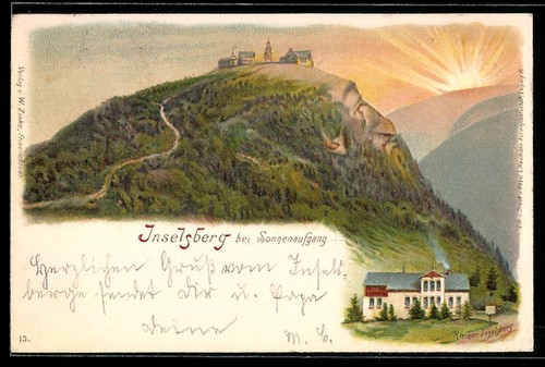 Lithographie inselsberg - lithographie,