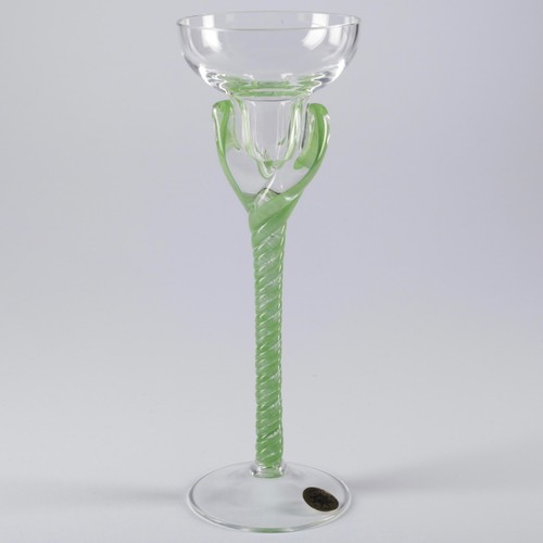 Glas kerzenhalter grün - glas,
