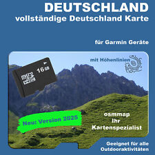 DEUTSCHLAND Karte Topo Höhenlinien 16 GB microSD GARMIN edge 705 Dakota 20 Nüvi
