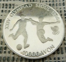 Münze Korea 10000 Won 1988 Olympische Spiele Silber 925