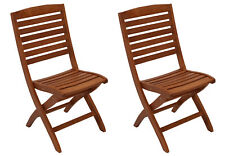 Gartenstuhl Klappstuhl Gartenmöbel Holzstuhl CAPO Eukalyptus, 2 Stück,  2. WAHL