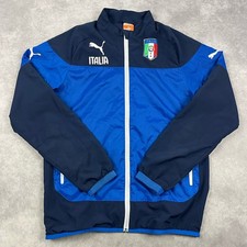 Puma trackjacket italia blau - puma,