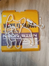 Pop Art Decor Neon Sign  Bild Motiv Hund 