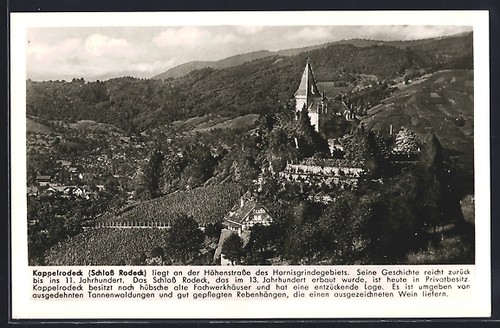 Ansichtskarte kappelrodeck - ansichtskarte,