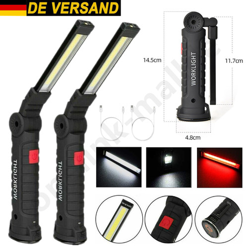 Cob led kfz arbeitsleuchte - 2x,