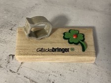 Glücksbringer Geschenk Gastgeschenk Betonguss Holzbrett Handmade Hübsch Deko C2