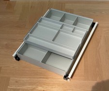 USM INOS Materialeinsatz grau 3tlg. für A6 (175) Schublade