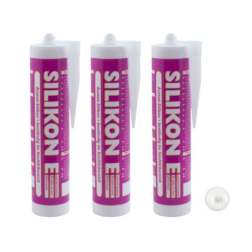 Silikon weiss 310ml - 3x,