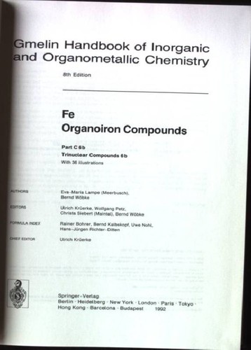 Gmelin handbook inorganic - gmelin,