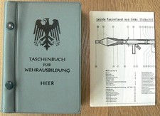 Taschenbuch für Wehrausbildung, BW Heer, leichte /schwere Panzerfaust, MG1, MG2.