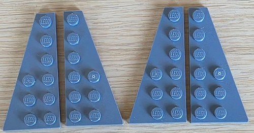 Lego keilplatte 3x6 links - keilplatte,