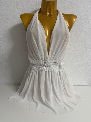 Sexy statement top weiss - 🤍,