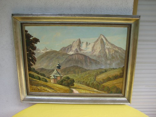 ölgemälde berglandschaft - Ölgemälde,