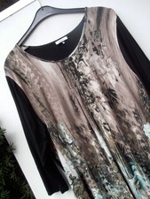 Top-aktuelle Longtunika  - Gr. 50/52 -   ca. Gr. 50 braun/beige  - TOP -