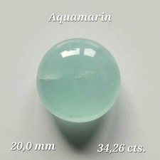 Aquamarin Blau Round Cabochon