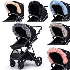Kinderwagen fellkapuze besatz - fellkapuze,