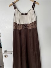 Damen Abendkleid A-Linie Lang Heine Gr. 38 Maxikleid Braun Elegant Neuwertig