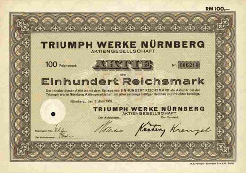 Triumph 1935 nürnberg - ag,