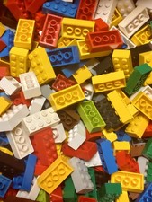 LEGO® 2x4 Steine 8 Noppen Gemischt - 100 Stück sortiert top Zustand 