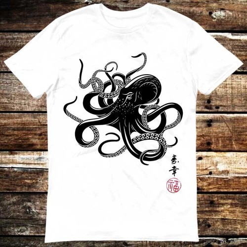Shirt octopus kalligraphie - t-shirt,
