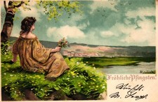 Pfingsten, Mädchen, Wiese