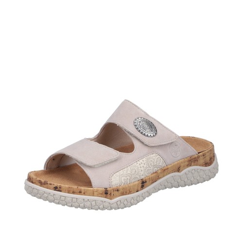 Rieker damen pantolette beige - rieker,