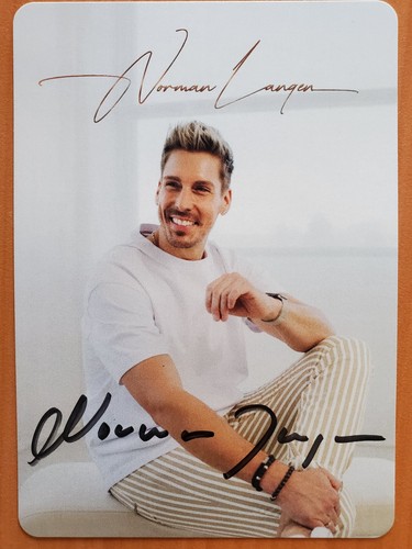 Autogrammkarte norman langen - norman,