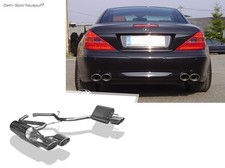 Fox Duplex Sportauspuff Mercedes SL R230 Bj.01-06 2x115x85mm oval eingerollt