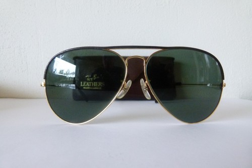 Vintage ray ban leathers large - ray,