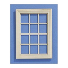 Dolls House 7105 Fenster natur 13 x 9,4 cm 1:12 für Puppenhaus