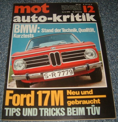 Mot 1970 ford 17m - mot,
