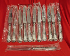 12 Messer Deetjen Versilbertes