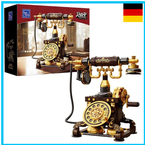 Retro telefon bausteinset - retro,