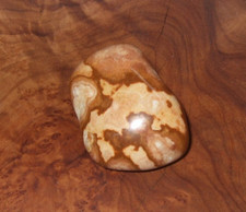 Helgoland kein Roter Feuerstein 47 g Brauner Handschmeichler getrommelt poliert